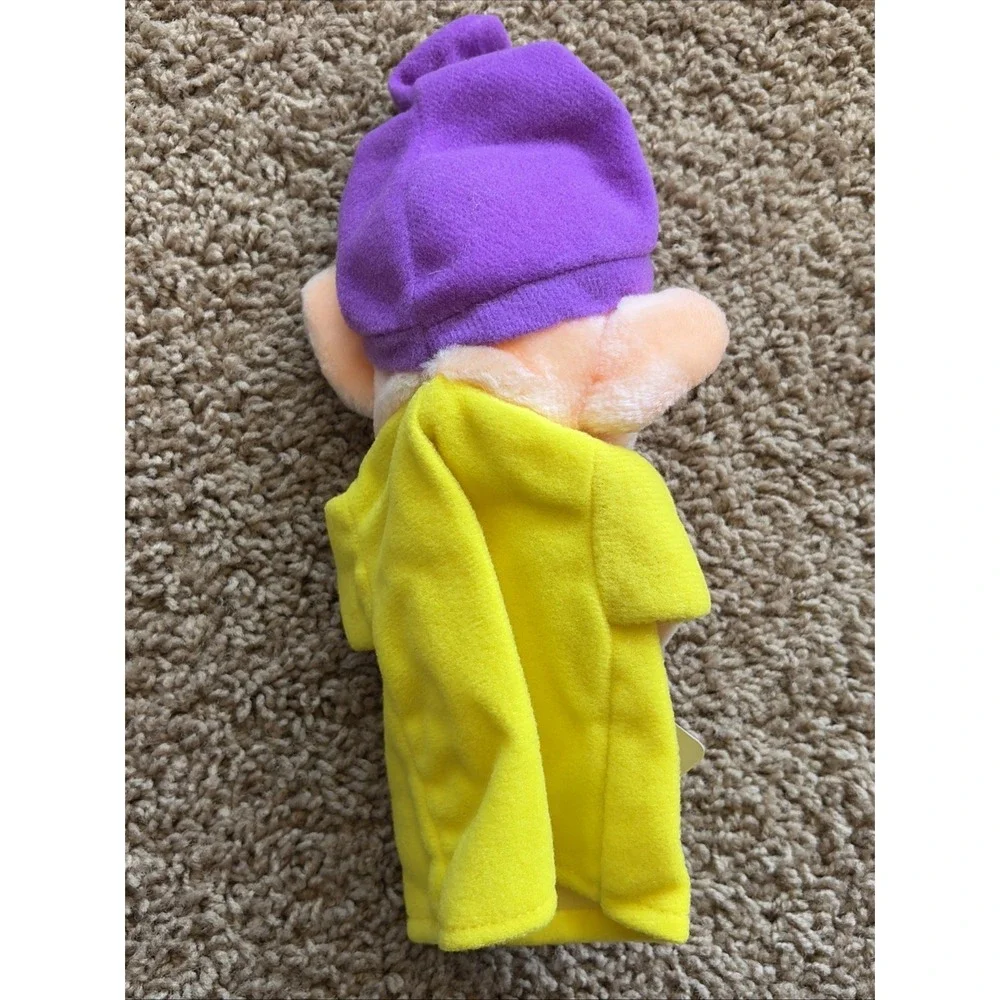 Vintage Snow White Seven Dwarfs Dopey DISNEY 50th Anniversary Hand Puppet w/ Tag